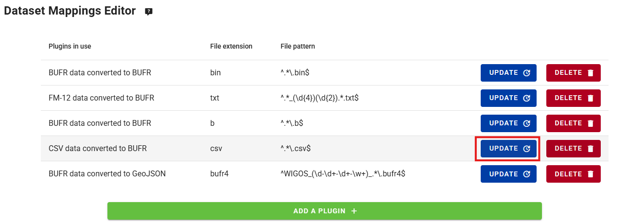 Image showing the dataset editor in the wis2box-webapp